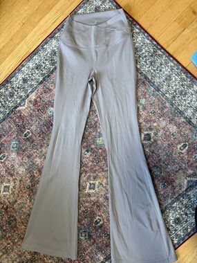 Yogalicious Taupe High-Waist Flare Yoga Pants